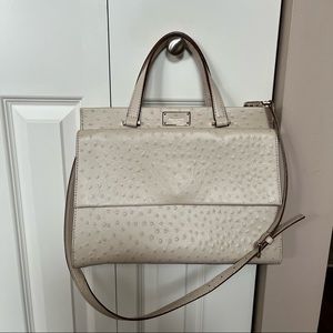 Kate Spade Nude Ostrich Handbag